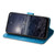 For Nokia G21 Four-leaf Clasp Embossed Buckle Leather Phone Case(Blue)