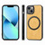 For iPhone X / XS Solid Color Leather Skin Back Cover Phone Case(Yellow)