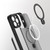 For iPhone 15 Pro Max 360 Magsafe Ring Holder TPU Hybrid PC Phone Case(White)