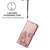 For Huawei Nova 7SE/P40 lite 5G Four-leaf Clasp Embossed Buckle Mobile Phone Protection Leather Case with Lanyard & Card Slot & Wallet & Bracket Function(Rose Gold)