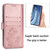 For Huawei Nova 7SE/P40 lite 5G Four-leaf Clasp Embossed Buckle Mobile Phone Protection Leather Case with Lanyard & Card Slot & Wallet & Bracket Function(Rose Gold)