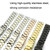 21mm Steel Bracelet Butterfly Buckle Five Beads Unisex Stainless Steel Solid Watch Strap, Color:Rose Gold