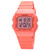 SKMEI 1683 Dual Time LED Digital Display Luminous Silicone Strap Electronic Watch(Orange)