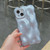 For iPhone 14 Wave Bubbles TPU Phone Case(Pearlescent Blue)