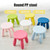 Colorful Children Stool Chair Baby Stool Plastic Kindergarten Stool( Red)