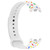 For Xiaomi Band 8 Sports Rainbow Dots Silicone Buckle Watch Band(White)