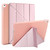 Multi-folding PU Leather Matte TPU Tablet Case For iPad Pro 10.2 2021 / 2020 / 10.5 2017(Rose Gold)