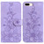 For iPhone 8 Plus / 7 Plus Lily Embossed Leather Phone Case(Purple)