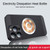 For iPhone 14 Plus Honeycomb Hole Copper Cooling Phone Case with Lens Film(Blue)