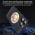 For iPhone 14 Plus Honeycomb Hole Copper Cooling Phone Case with Lens Film(Blue)