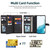 For Samsung Galaxy S20+ Zipper Wallet Detachable MagSafe Leather Phone Case(Black)