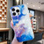 For iPhone 15 Pro Max IMD Shell Pattern TPU Phone Case(Sky Blue Purple Marble)