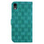 For iPhone XR Double 8-shaped Embossed Leather Phone Case(Green)