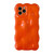 For iPhone 12 Pro Wave Bubbles TPU Phone Case(Pearlescent Orange)