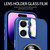 For iPhone 12 Skin Feel Magnifier MagSafe Lens Holder Phone Case(Pink)