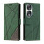 For Honor 90 Skin Feel Splicing Leather Phone Case(Green)