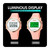 SKMEI 1720 Round Dial LED Digital Display Luminous Silicone Strap Electronic Watch(Rose Red)