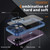 For iPhone 15 Pro Max PC + TPU Phone Case with Lens Film(Blue)