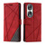 For Honor 90 Skin Feel Splicing Leather Phone Case(Red)