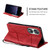 For Honor 90 Skin Feel Splicing Leather Phone Case(Red)