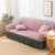 Living Room Stretch Full Coverage Skirt Style Sofa Cover, Size: Double M 145-185cm(Pink Green) Living Room Stretch Full Coverage Skirt Style Sofa Cover, Size: Double M 145-185cm(Pink Green)