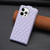 For iPhone 12 Pro Max Diamond Lattice Vertical Flip Leather Phone Case(Purple)