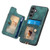 For Samsung Galaxy S23 FE 5G Retro Skin-feel Ring multi-card Wallet Phone Case(Green)