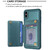 For iPhone XS Max Grid Card Slot Holder Phone Case(Green)