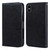 For iPhone XS Max Skin Feeling Oil Leather Texture PU + TPU Phone Case(Black)