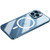 For iPhone 15 Pro Metal Frame Frosted PC Shockproof MagSafe Case(Ocean Blue)