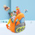 3D Cartoon Trucks Cars Plush Kids Backpack Children School Bags(Enginer)