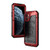 For iPhone 11 Pro Dustproof Shockproof Waterproof Silicone + Metal Protective Case(Red)