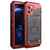 For iPhone 11 Pro Dustproof Shockproof Waterproof Silicone + Metal Protective Case(Red)