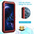 For iPhone 11 Pro Dustproof Shockproof Waterproof Silicone + Metal Protective Case(Red)