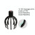 YK-1806 Head Electric Massager Octopus Charging Massage Comb(White)