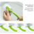 Creative Grass Shape Toilet Brush Bathroom Long Handle Toilet Brush(White)