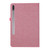 For Samsung Galaxy Tab S9+ Horizontal Flip TPU + Fabric PU Leather Tablet Case(Rose Red)