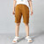 Boys Cotton Casual Overalls Shorts (Color:Chocolate Size:120cm)