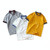 Boys Short Sleeve T-shirt Polo Shirt (Color:White Size:130cm)