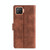 For OPPO F17 Skin Feel Crocodile Texture Magnetic Clasp Horizontal Flip PU Leather Case with Holder & Card Slots & Wallet(Brown)