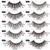 10 Pairs 3D Cat Eye False Eyelashes Naturally Thick And Fluffy Eyelashes(Y606)