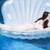 Inflatable Scallop Shaped Floating Mat Swimming Ring, Inflated Size: 170 x 130 x 100cm