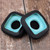 2 PCS Headphone Sponge Cover Earmuff Leather Sleeve For Logitech UE5000(Black Blue Sponge)