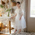 Girls Embroidered Lace Mesh Princess Dress (Color:White Size:110cm) Girls Embroidered Lace Mesh Princess Dress (Color:White Size:110cm)