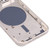 Back Housing Cover with SIM Card Tray & Side  Keys & Camera Lens for iPhone 13(White)