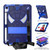 For iPad mini 6 Spider Texture Silicone Hybrid PC Tablet Case with Shoulder Strap(Navy Blue + Blue)