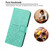 For Samsung Galaxy A34 Rhombic Texture Leather Phone Case with Lanyard(Green)