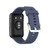 For Huawei Watch Fit Special Edition Silicone Silver Steel Buckle Watch Band(Blue Grey)
