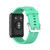 For Huawei Watch Fit Special Edition Silicone Silver Steel Buckle Watch Band(Blue Green)