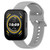 For Amazfit Bip 5 Silicone Watch Band, Size:L Size(Grey)
